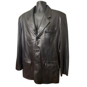 Men’s leather sport coat Jones New York size 40R